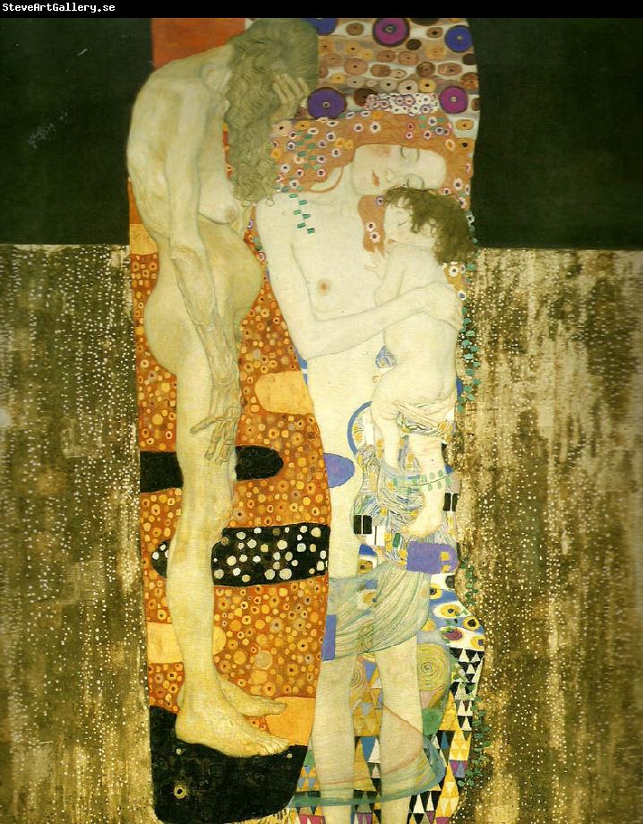 Gustav Klimt kvinnans tre aldrar,